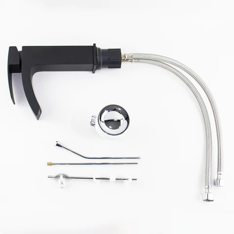 ( طلب مسبق ) خلاط حوض سنترينو SAN-0033B بالفيداج ويد واحدة للتحكم فى المياة اللون أسود من جواد