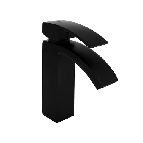 ( طلب مسبق ) خلاط حوض اسكالا أسود SD1090-D-BC ذو ذراع واحد للحكم فى المياة مع طابق وفايظ (الفيداج) من سارديزاين