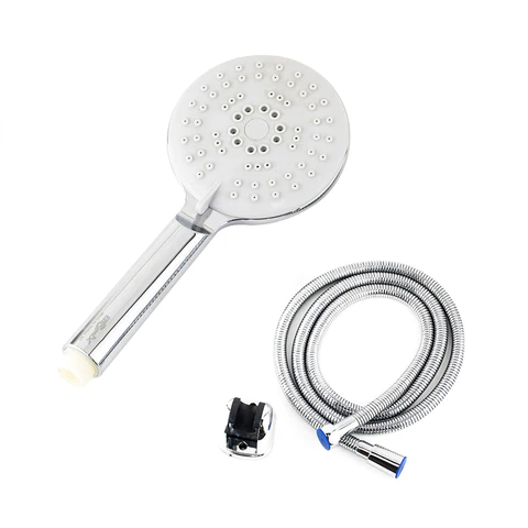 مجموعة سماعة اليونان سماعة بالخرطوم 150سم والعلاقة منتج مستورد صناعة تركى اللون كروم من ايبوميكس