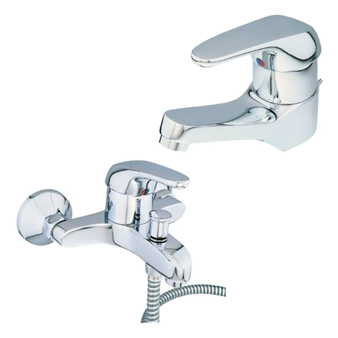 ( طلب مسبق ) طقم خلاطات سيرافيت (خلاط بانيو و خلاط حوض ) اللون كروم من ايديال ستاندرد