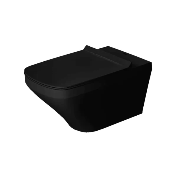 مرحاض معلق ديوراستايل 254249 بسيديلى ذاتى الغلق اللون أسود مطفى من ديورافيت